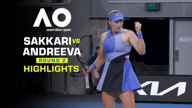 Sakkari vs Andreeva - Highlights - 21 Jan 2026  on Sony LIV