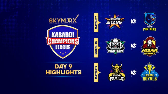 Kabaddi Champions League  Highlights Day 9 on Zee5