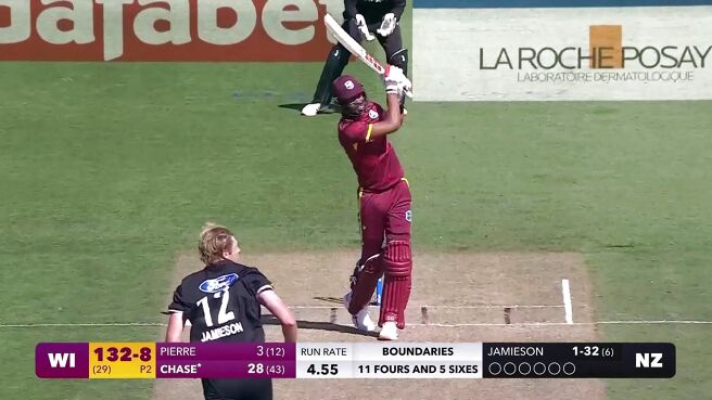 Four! Chase Lifts The Pressure With Two Boundaries on Sony LIV