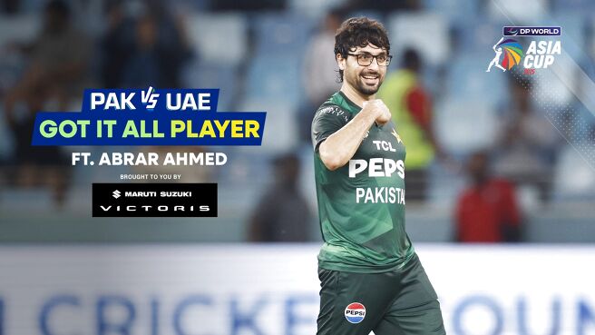 Got It All Player - Abrar Ahmed - 17 Sep 2025 on Sony LIV