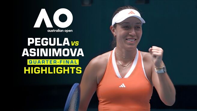 Pegula vs Anisimova - QF - Highlights - 28 Jan 2026 on Sony LIV