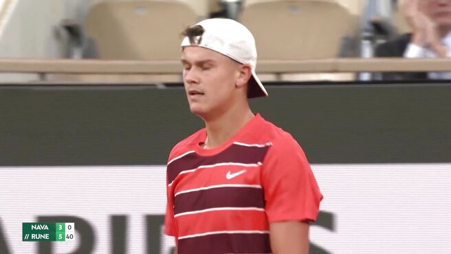 Set Point! Rune Takes The Opening Set Against Nava on Sony LIV