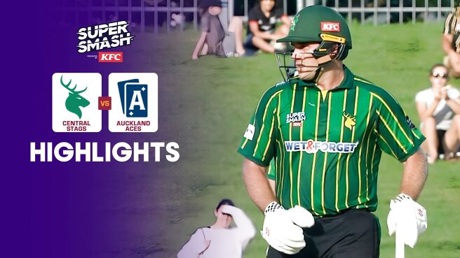 Central Stags vs Auckland Aces - Highlights - 16 Jan 2026 on Sony LIV