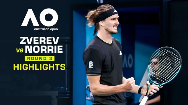 Zverev vs Norrie - Round 3 - Highlights - 23 Jan 2026 on Sony LIV