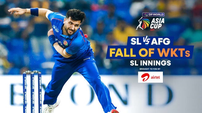 Fall of Wickets - Sri Lanka - 18 Sep 2025 on Sony LIV