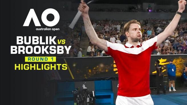 Bublik vs Brooksby - Round 1 - Highlights - 18 Jan 2026 on Sony LIV