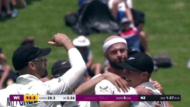 Wicket! Rae Gets Campbell As He Edges One Behind on Sony LIV