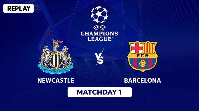 Newcastle vs Barcelona - Replay - 19 Sep 2025 on Sony LIV