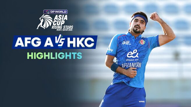 Afghanistan A vs Hong Kong, China - Highlights - 19 Nov 2025 on Sony LIV