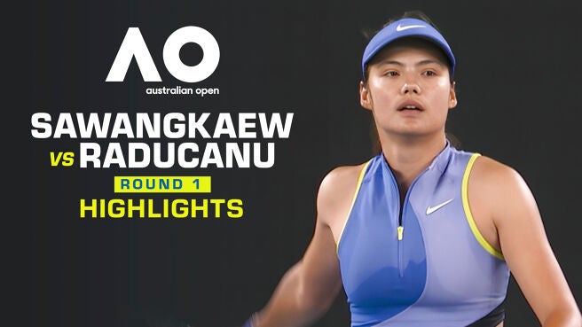 Sawangkaew vs Raducanu - Round 1 - Highlights - 18 Jan 2026 on Sony LIV