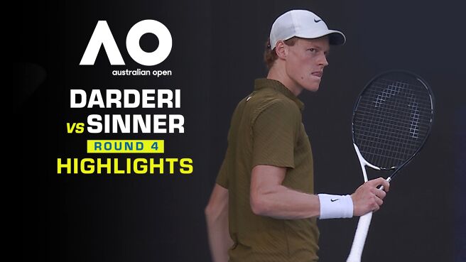Darderi vs Sinner - Round 4 - Highlights - 26 Jan 2026 on Sony LIV