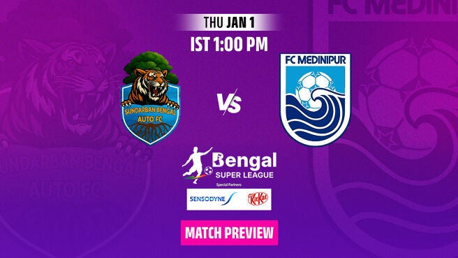 Sundarban Bengal Auto Fc Vs Fc Medinipur on Zee5