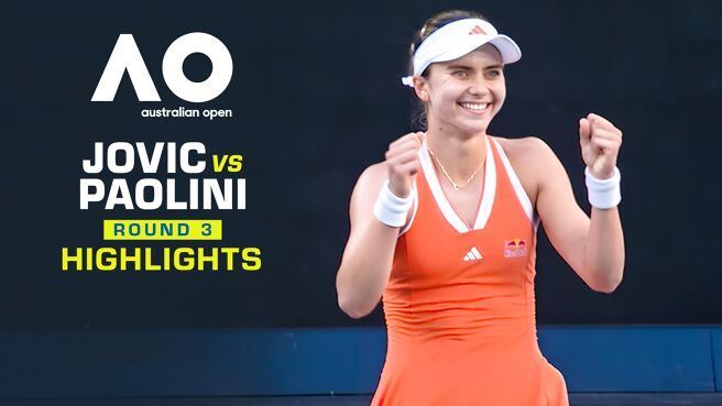 Jovic vs Paolini - Highlights - 23 Jan 2026 on Sony LIV