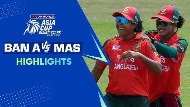 Bangladesh A Women vs Malaysia Women - Highlights - 18 Feb 2026  on Sony LIV