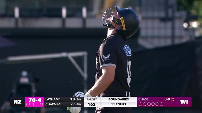 Wicket! Latham Hits It Straight Into The Hands Of Forde on Sony LIV