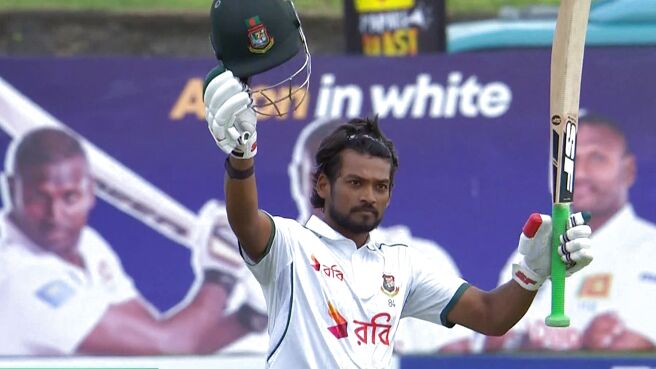 Shanto’s Bat Talks Twice on Sony LIV
