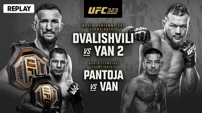 UFC 323 - Dvalishvili vs Yan 2 - Replay - 7 Dec 2025 on Sony LIV