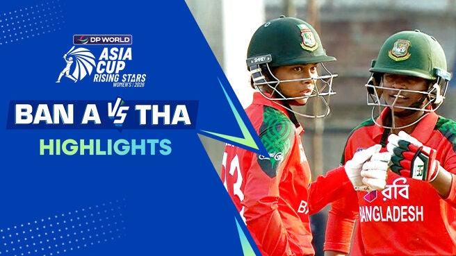  Bangladesh A Women vs Thailand Women - Highlights - 16 Feb 2026  on Sony LIV