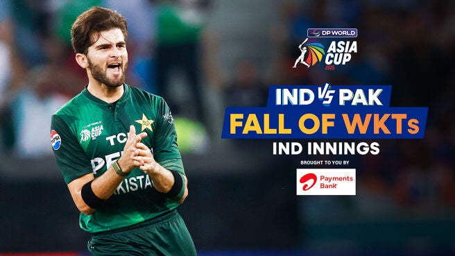 Fall of Wickets - India - 28 Sep 2025 on Sony LIV