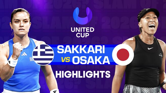 Maria Sakkari vs Naomi Osaka - Highlights - 2 Jan 2026 on Sony LIV