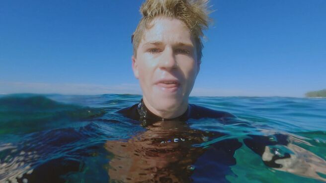 Crikey! It's Shark Week season 1 episode 1 on Discovery Plus