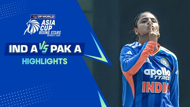 India A Women vs Pakistan A Women - Highlights - 15 Feb 2026  on Sony LIV