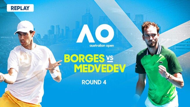 Replay - Nuno Borges vs Daniil Medvedev - Round 4 - Men's Singles - 22 Jan 2024 on Sony LIV