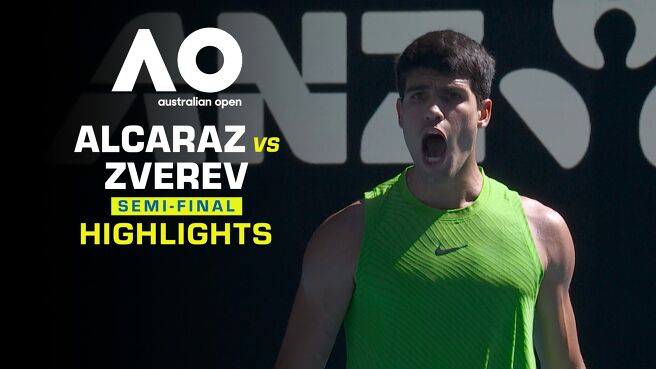 Alcaraz vs Zverev - SF - Highlights - 30 Jan 2026 on Sony LIV