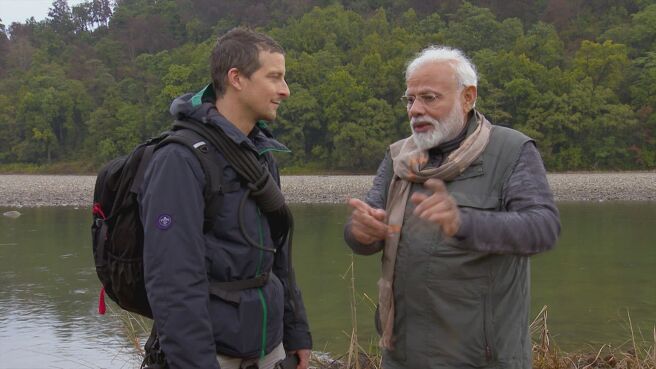 Man vs Wild with Bear Grylls and PM Modi season 1 episode 1 on DiscoveryPlus