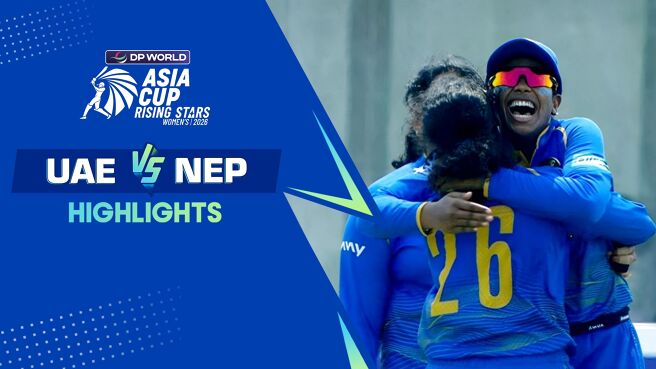 UAE Women vs Nepal Women - Highlights - 15 Feb 2026  on Sony LIV