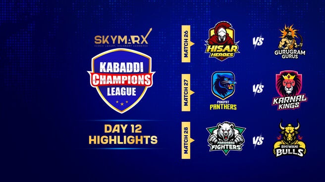 Kabaddi Champions League  Highlights Day 12 on Zee5