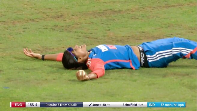 Wicket! Arundhati Strikes Twice In An Over To Keep India In Hunt For Victory on Sony LIV