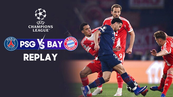PSG vs Bayern - Semi-Final - Leg 1 - Replay - 29 Apr 2026 on Sony LIV
