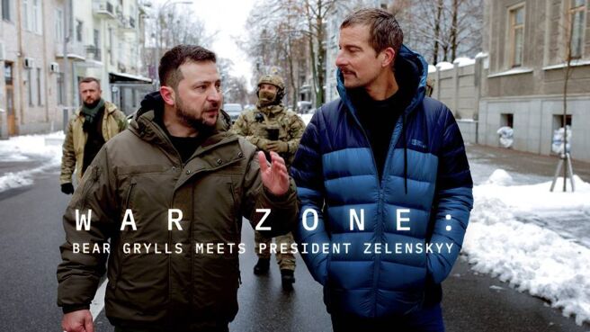War Zone: Bear Grylls Meets President Zelenskyy on Discovery Plus