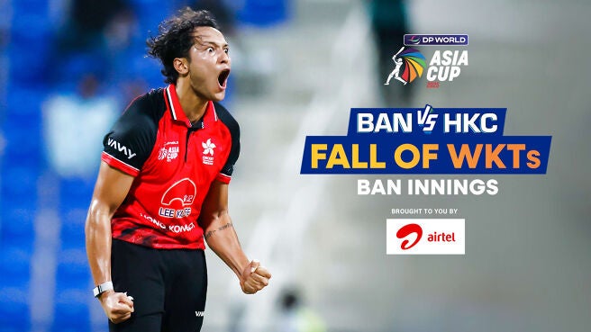 Fall of Wickets - Bangladesh - 11 Sep 2025 on Sony LIV