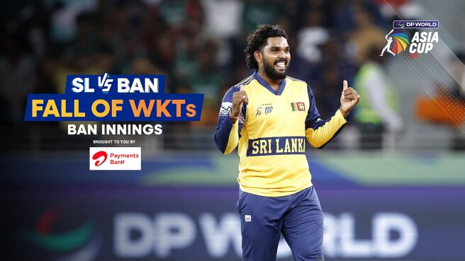 Fall of Wickets - Bangladesh - 20 Sep 2025 on Sony LIV