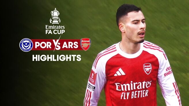Portsmouth vs Arsenal - Highlights - 11 Jan 2026 on Sony LIV