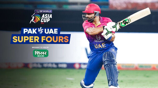 Super Fours - Pakistan vs UAE - 17 Sep 2025 on Sony LIV