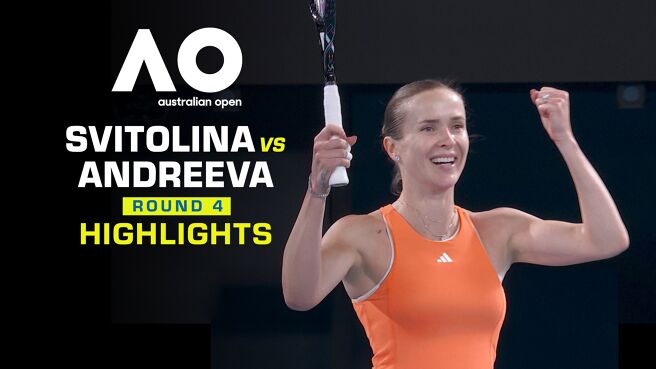 Svitolina vs Andreeva - Round 4 - Highlights - 25 Jan 2026 on Sony LIV