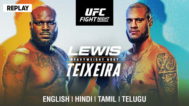 UFC Fight Night - Lewis vs Teixeira - Replay - 13 Jul 2025 on Sony LIV