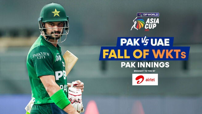 Fall of Wickets - Pakistan - 17 Sep 2025 on Sony LIV
