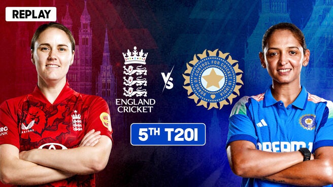 5th T20I - Replay - 12 Jul 2025 on Sony LIV