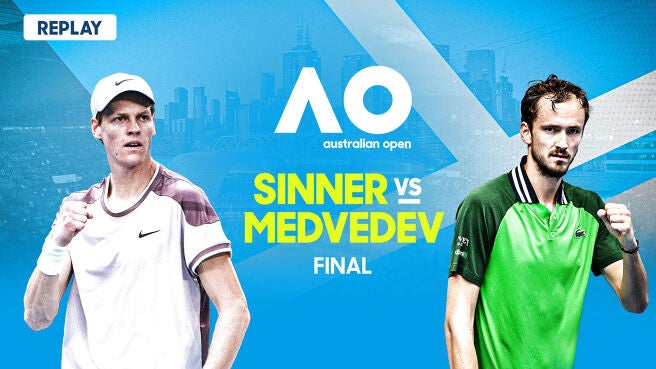 Replay - Jannik Sinner vs Daniil Medvedev - Final - Men's Singles - 28 Jan 2024 on Sony LIV