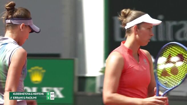 Break Point! Kudermetova/Mertens Break To Remain Competitive on Sony LIV