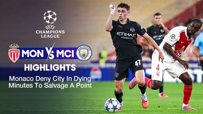 Monaco vs Man City - Highlights - 2 Oct 2025 on Sony LIV