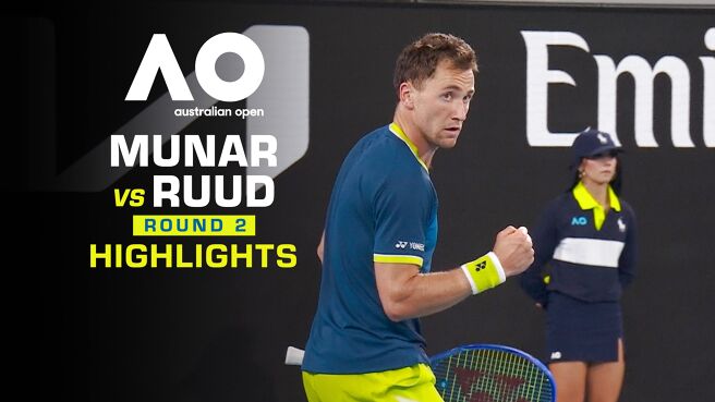 Munar vs Ruud - Highlights - 22 Jan 2026  on Sony LIV