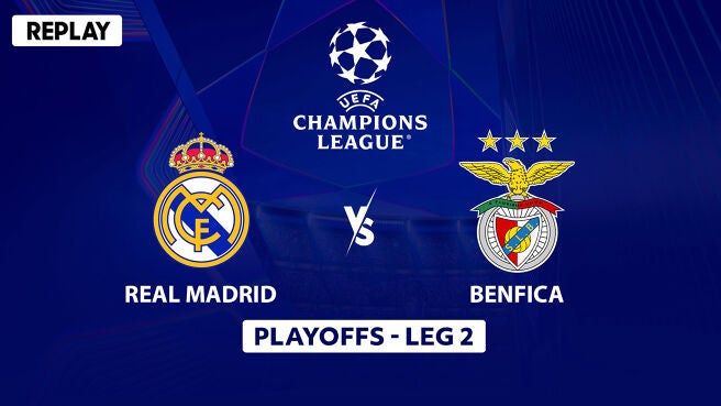 Real Madrid vs Benfica - Replay - 26 Feb 2026 on Sony LIV