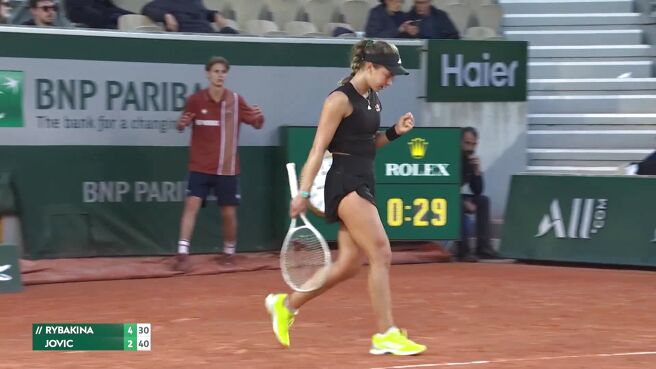 Break Point! Jovic Gets The Break Back In No Time on Sony LIV
