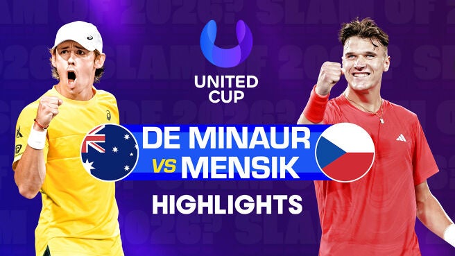 Alex De Minaur vs Jakub Mensik - Highlights - 6 Jan 2026 on Sony LIV