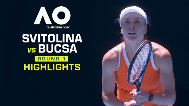 Svitolina vs Bucsa  - Round 1 - Highlights - 18 Jan 2026 on Sony LIV